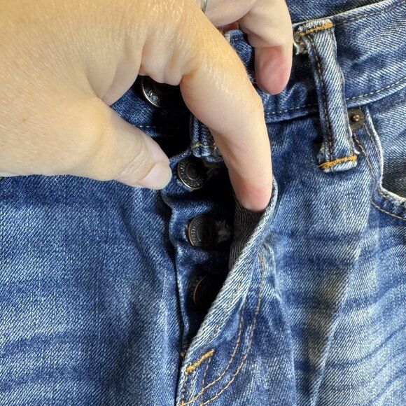 Abercrombie & Fitch Jeans Mens 31x30 Blue The A&F Classic Straight Button Fly - Picture 4 of 14